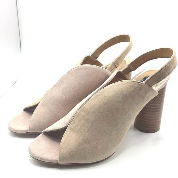 Jaggar Australia Got Your Back Nude Blush Suede Block Heels Sandal 39 8 - Picture 5 of 11